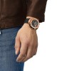 Tissot T-Race Chronograph T141.417.37.051.00 Quartz Επιχρυσωμένο ανοξείδωτο ατσάλι Μαύρο καουτσούκ λουρί Μαύρο χρώμα καντράν