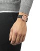 Tissot Heritage 1938 Automatic Cosc T142.464.16.332.00 Ανοξείδωτο ατσάλι Γκρι δερμάτινο λουρί Ροζ χρώμα καντράν