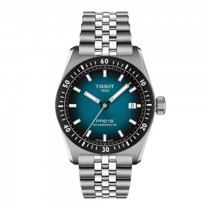 Tissot PR516 Powermatic 80 T149.407.11.041.00 Αυτόματο Ανοξείδωτο ατσάλι Μπρασελέ Τιρκουαζ χρώμα καντράν
