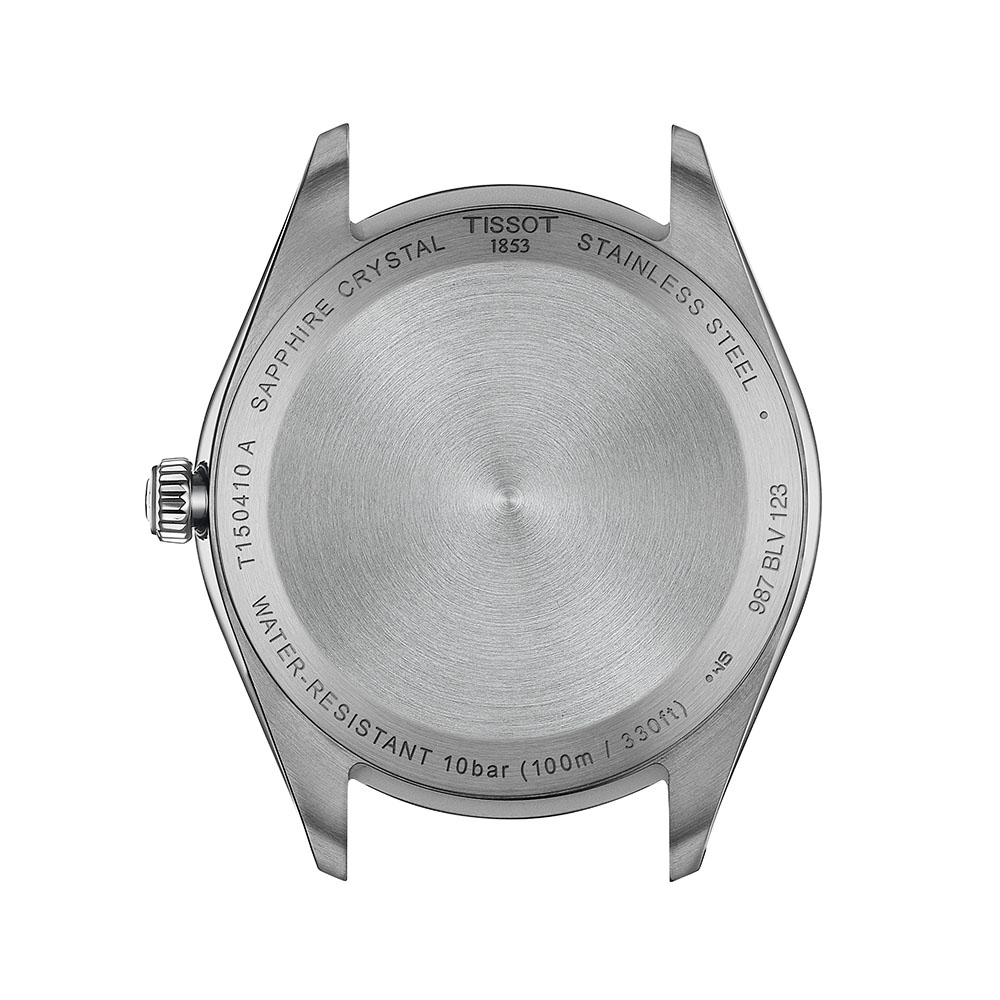Tissot PR 100 T150.410.11.051.00 Quartz Ανοξείδωτο ατσάλι Μπρασελέ Μαύρο χρώμα καντράν