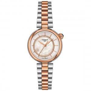 Tissot Desir 28mm T152.207.22.111.00 Αυτόματο Επιχρυσωμένο Ανοξείδωτο ατσάλι Μπρασελέ Φίλντισι χρώμα καντράν