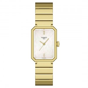Tissot Srv 30MM T160.110.33.113.00 Quartz Επιχρυσωμένο Ανοξείδωτο ατσάλι Μπρασελέ Φίλντισι καντράν