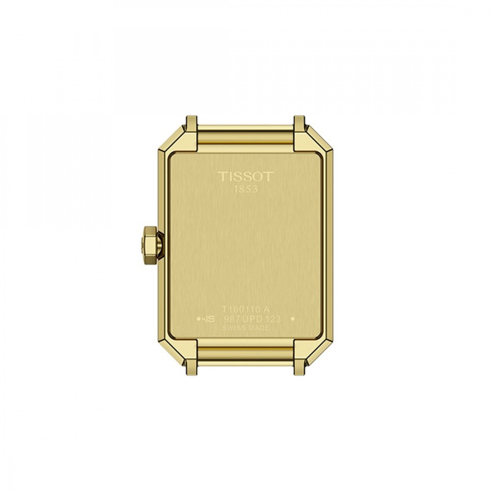 Tissot Srv 30MM T160.110.33.113.00 Quartz Επιχρυσωμένο Ανοξείδωτο ατσάλι Μπρασελέ Φίλντισι καντράν