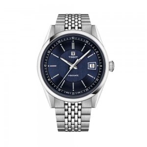 Tissot Visodate T157.407.11.041.00 Αυτόματο Ανοξείδωτο ατσάλι Μπρασελέ Μπλε χρώμα καντράν