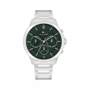 Tommy Hilfiger Henry 1710686 Quartz multi function Stainless steel Bracelet Green color dial