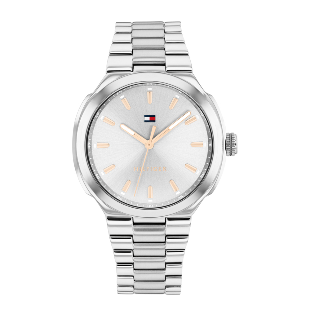 Tommy Hilfiger Georgia 1782817 Quartz Ανοξείδωτο ατσάλι Μπρασελέ Γκρι χρώμα καντράν