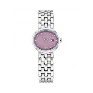 Tommy Hilfiger Moira 1782843 Quartz Ανοξείδωτο ατσάλι Μπρασελέ Μωβ χρώμα καντράν Κρύσταλα