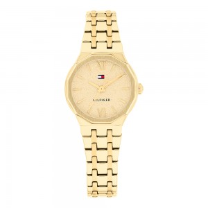 Tommy Hilfiger Mackenzie 1782886 Quartz Επιχρυσωμένο Ανοξείδωτο ατσάλι Μπρασελέ Χρυσό χρώμα καντράν