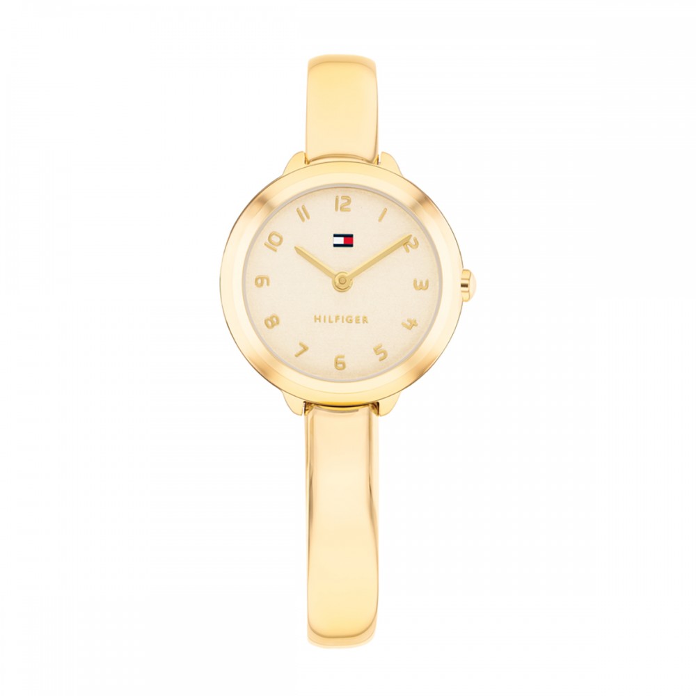 Tommy Hilfiger Demi Bangle 1782895 Quartz Επιχρυσωμένο Ανοξείδωτο ατσάλι Μπρασελέ Χρυσό χρώμα καντράν
