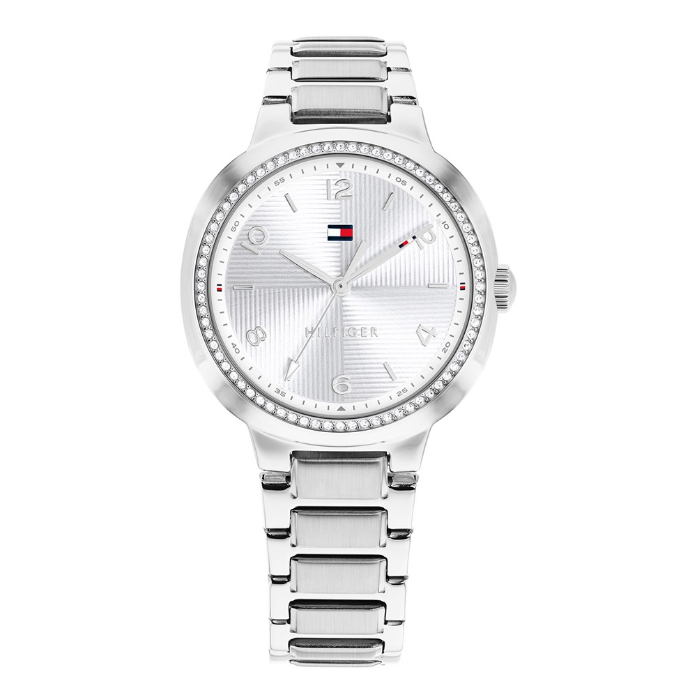 Tommy Hilfiger Savannah 1782899 Quartz Ανοξείδωτο ατσάλι Μπρασελέ Ασημί χρώμα καντράν Κρύσταλλα