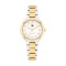 Tommy Hilfiger Becca 1782903 Quartz Επιχρυσωμένο Ανοξείδωτο ατσάλι Διμεταλλικό Μπρασελέ Λευκό χρώμα καντράν