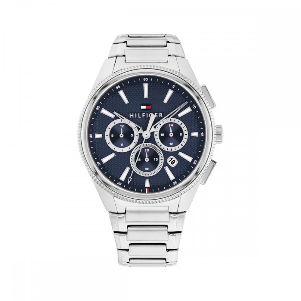 Tommy Hilfiger Sam 1792253 Quartz Ανοξείδωτο ατσάλι Μπρασελέ Μπλε χρώμα καντράν