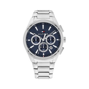 Tommy Hilfiger Sam 1792253 Quartz Ανοξείδωτο ατσάλι Μπρασελέ Μπλε χρώμα καντράν