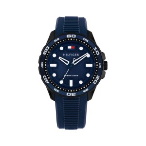 Tommy Hilfiger Regatta 1792265 Quartz Ιονισμένο Ανοξείδωτο ατσάλι Μπλε καουτσούκ λουρί Μπλε χρώμα καντράν
