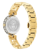 Versace Medusa Jewel VE0B00325 Three Hands Ανοξείδωτο ατσάλι Μπρασελέ Πράσινο χρώμα καντράν Επιχρυσωμένη στεφάνη