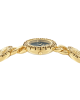 Versace Greca Stud Icon VE0Q00525 Three Hands Επιχρυσωμένο ανοξείδωτο ατσάλι Μπρασελέ Μαύρο χρώμα καντράν