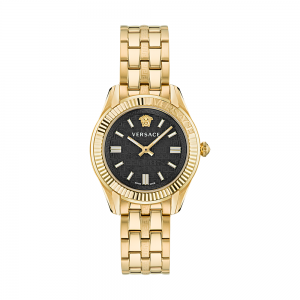 Versace Greca Time Lady VE6C00623 Quartz Plated stainless steel Bracelet Black color dial