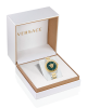 Versace Medusa Deco VE7B00323 Quartz Ανοξείδωτο ατσάλι Μπρασελέ Πράσινο χρώμα καντράν Επιχρυσωμένη στεφάνη
