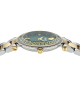 Versace Reve VE8B00524 Quartz Ανοξείδωτο ατσάλι Μπρασελέ Πράσινο χρώμα καντράν Επιχρυσωμένη στεφάνη