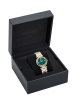 Versace Reve VE8B00524 Quartz Ανοξείδωτο ατσάλι Μπρασελέ Πράσινο χρώμα καντράν Επιχρυσωμένη στεφάνη