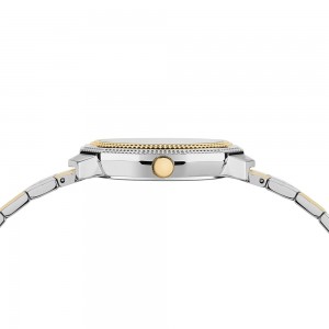 Versus Versace Paradise Cove VSPZL0621 Quartz Plated stainless steel Bimetallic bracelet Green color dial