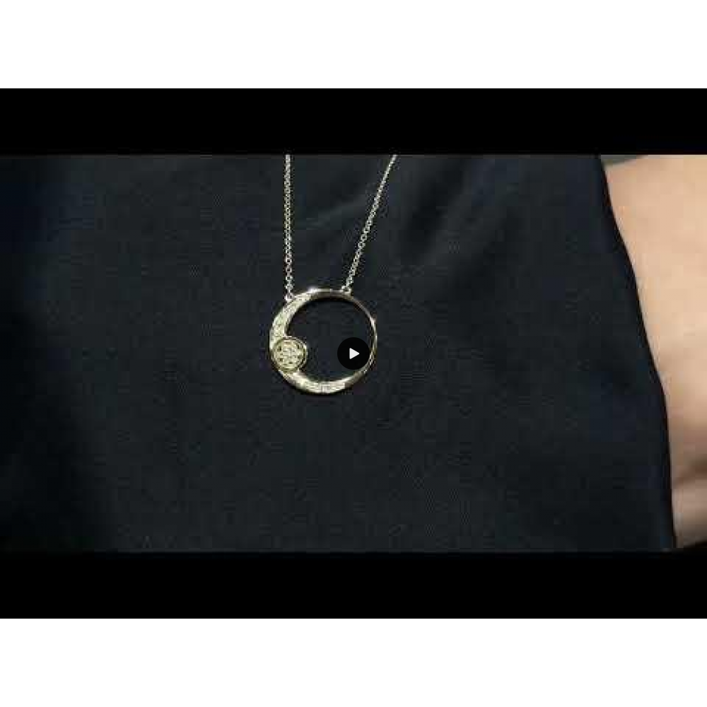 Κολιέ Crescent Small Full Brilliant Κίτρινος χρυσός Κ14 Κωδικός 6060