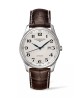 Longines Master Collection L2.893.4.78.3 Αυτόματο Ανοξείδωτο ατσάλι Δερμάτινο λουρί καφε χρώματος Λευκό χρώμα καντράν