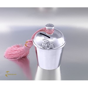 Girl's money box made of 925 sterling silver Code 004424G
