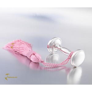 Rattle for girl made of 925 sterling silver Code 004432G