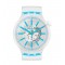 Swatch Big Bold Blueinjelly SO27E105 Διάφανο λουρί από καουτσούκ