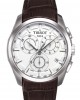 TISSOT Couturier T035.617.16.031.00 Quartz Ανοξείδωτο ατσάλι Καφε δερμάτινο λουρί Λευκό χρώμα καντράν