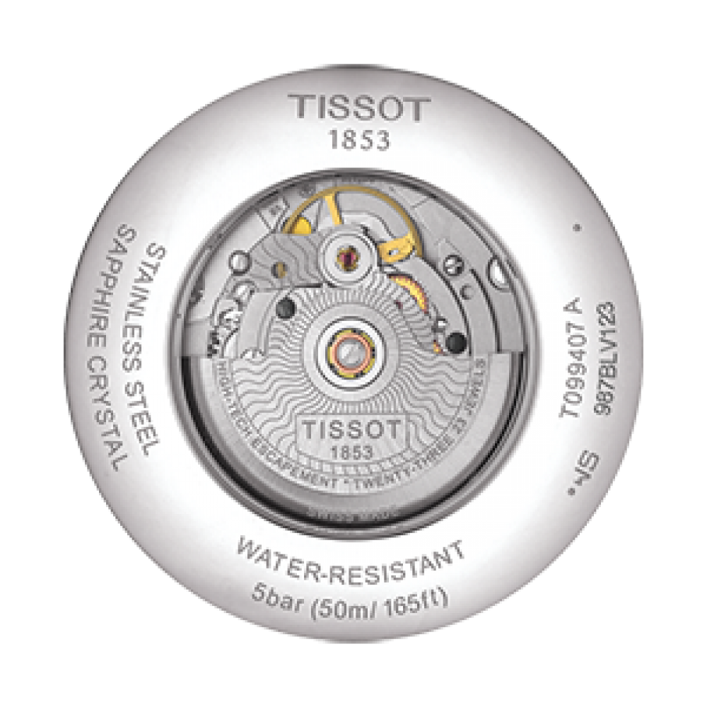 TISSOT Chemin Des Tourelles Powermatic 80 T099.407.11.048.00 Ανοξείδωτο ατσάλι Μπρασελέ Μπλε χρώμα καντράν