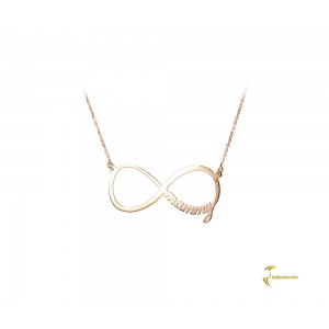 Necklace  ''Mammy'' Pink gold K14 code 003777