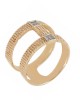 Δαχτυλίδι Ροζ και λευκός χρυσός Κ14 Κωδικός 004771