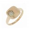 Ring Pink gold K14 with semiprecious stones Code 006517