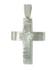 Αντρικός σταυρός Λευκός χρυσός K14 Aneli collection Κωδικός 007119