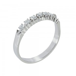 Diamond ring White gold K18 Code 006710