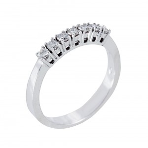 Diamond ring White gold K18 Code 006711